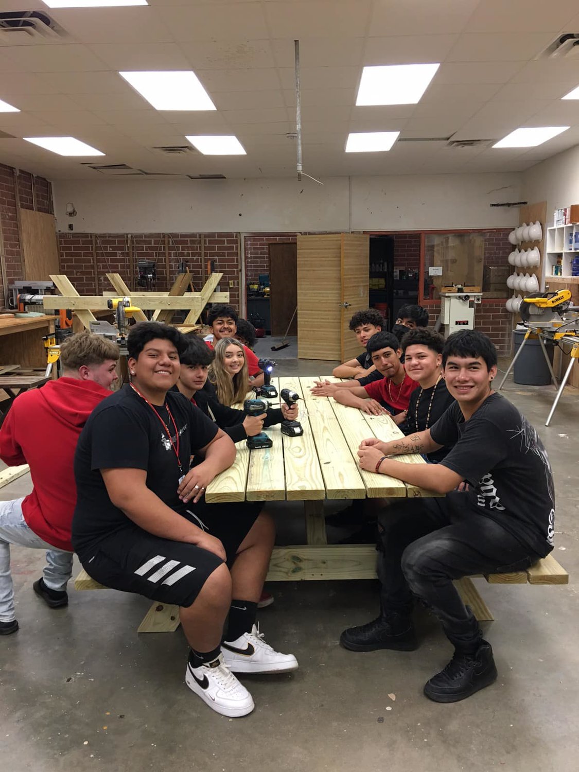 LHS Building/Trades students have another happy customer!  Tables are $300 and orders can be placed with Mr. Armour or Mrs. Ayers (armourk@hendry-schools.net or ayersa@hendry-schools.net) or by calling the school.